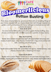 Bloomerific Menu